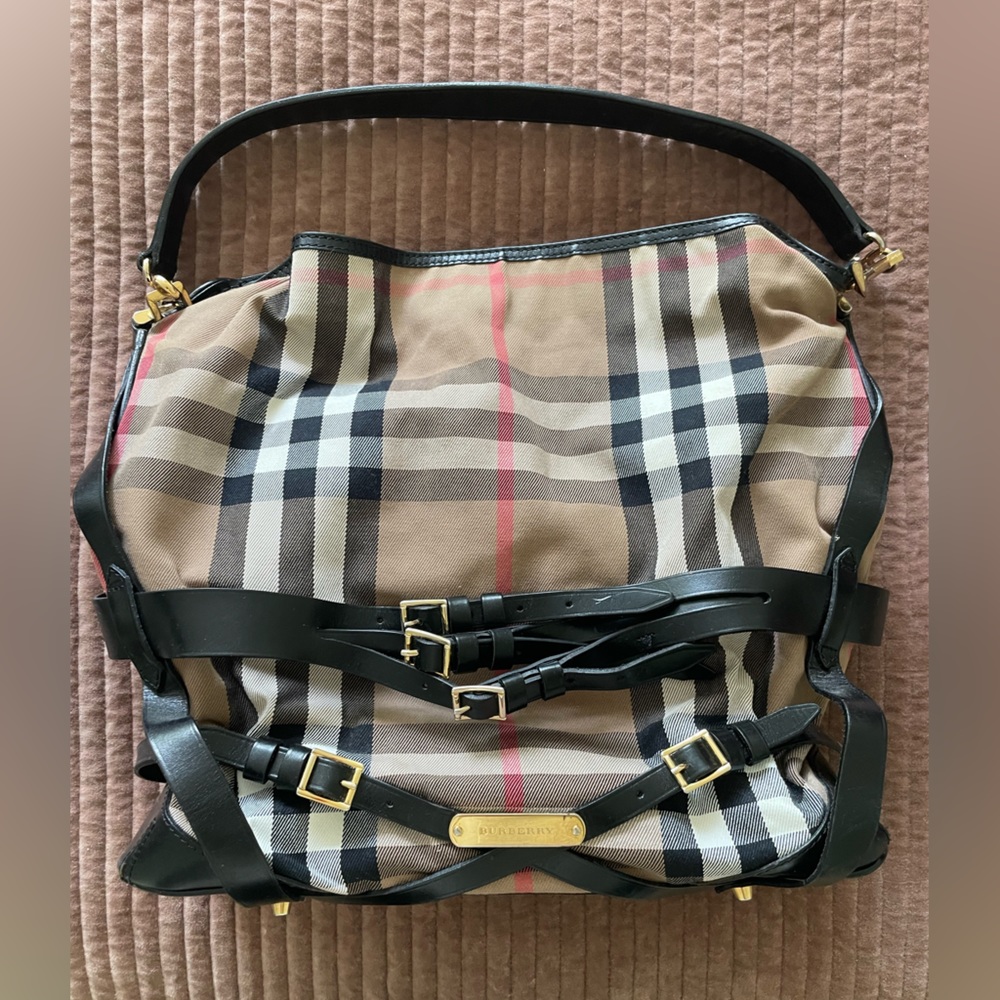 Burberry black bridle house bag